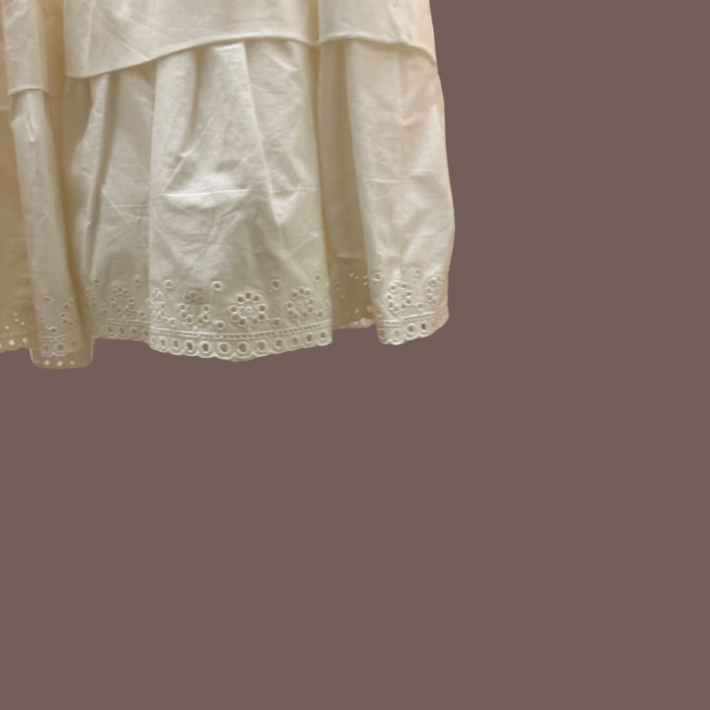 Betsey Johnson Eyelet Dress | White Bustier | Size 0 | Vintage - Picture 6 of 7